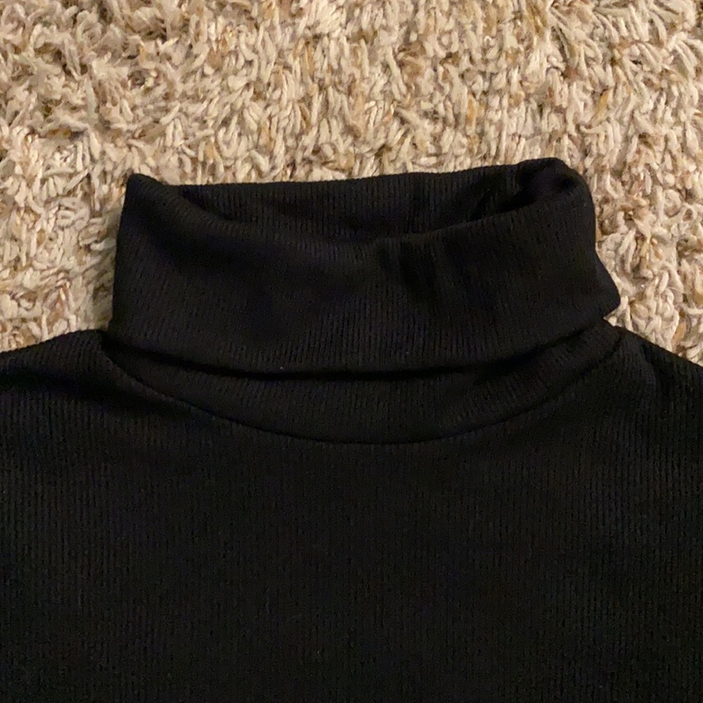 NWT - Lulu’s Body-con Turtleneck Dress - Black - Picture 4 of 4